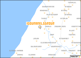 map of Igourar el Gdrour