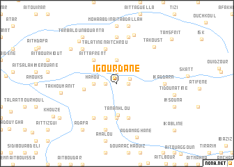 map of Igourdane