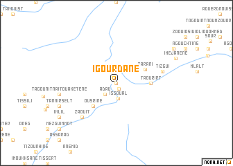 map of Igourdane