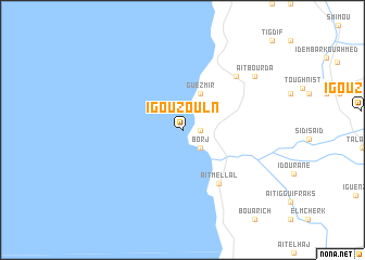 map of Igouzouln