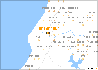 map of Igreja Nova