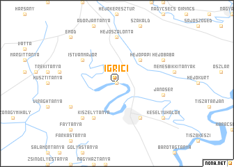 map of Igrici