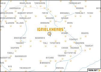 map of Igri el Khemas