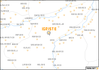 map of Igrište