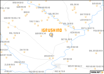 map of Igrushino