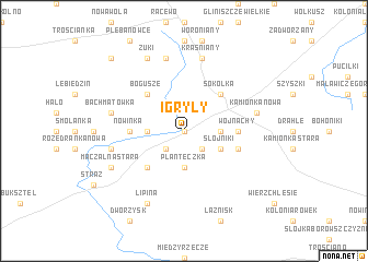 map of Igryły