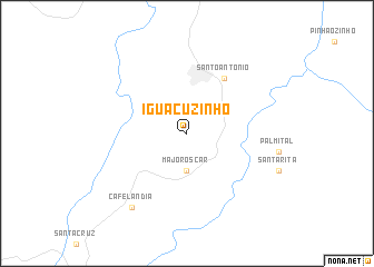 map of Iguaçuzinho