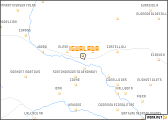 map of Igualada