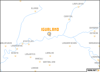 map of Igualamo