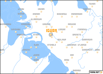 map of Iguam