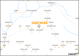 map of Iguatakpo