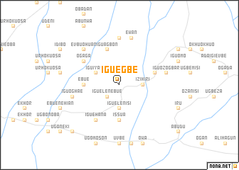 map of Iguegbe