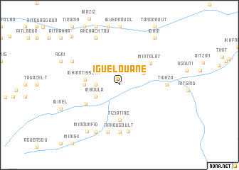 map of Iguelouane