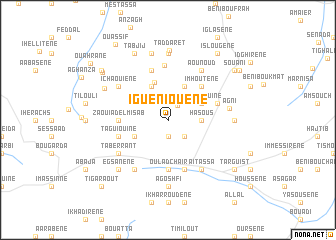 map of Igueniouene