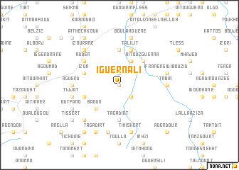 map of Iguernali