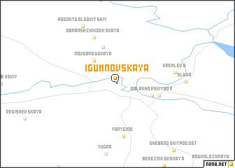 map of Igumnovskaya