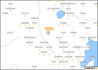 map of Igum