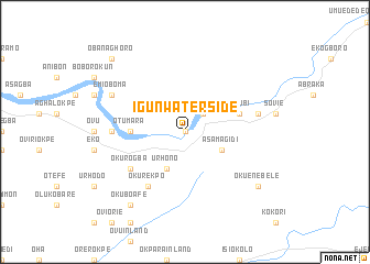 map of Igun Waterside