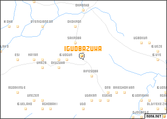 map of Iguobazuwa