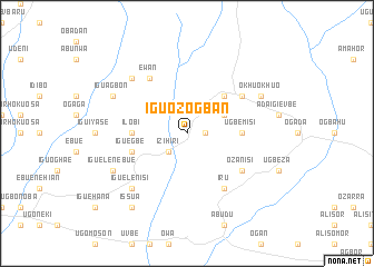 map of Iguozogban