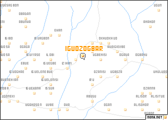 map of Iguozogbar