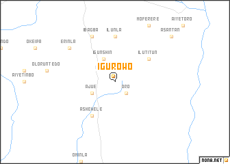 map of Igurowo