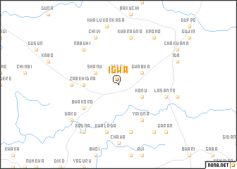 map of Igwa