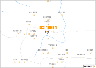 map of Igzīʼābhēr