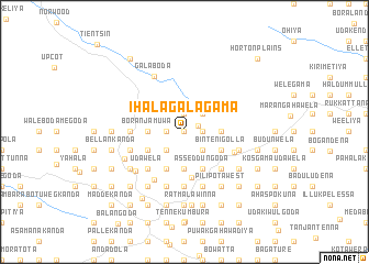 map of Ihalagalagama