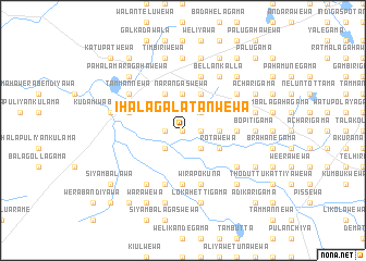 map of Ihala Galatanwewa