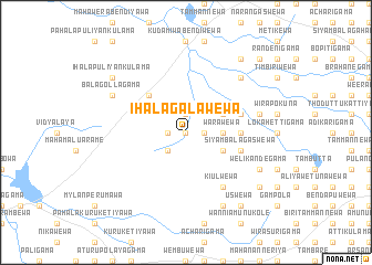 map of Ihala Galawewa