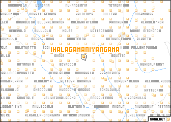 map of Ihalagama Niyangama