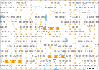 map of Ihalagama