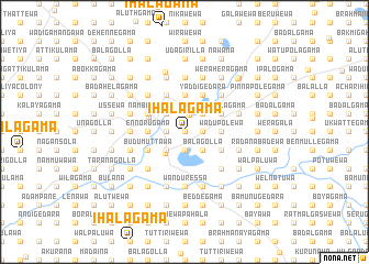 map of Ihalagama