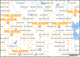 map of Ihalagama