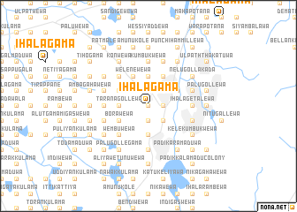 map of Ihalagama