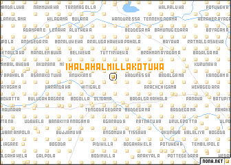 map of Ihala Halmillakotuwa