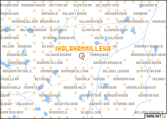 map of Ihala Hammillewa