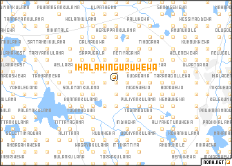 map of Ihala Hinguruwewa