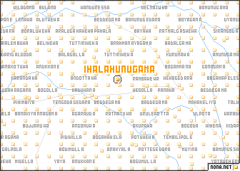 map of Ihala Hunugama