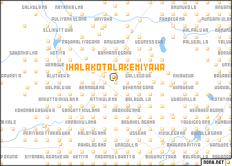 map of Ihala Kotalakemiyawa