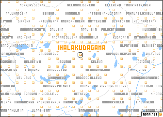 map of Ihala Kudagama