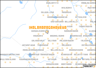 map of Ihala Maragahawewa