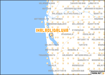 map of Ihala Olidaluwa