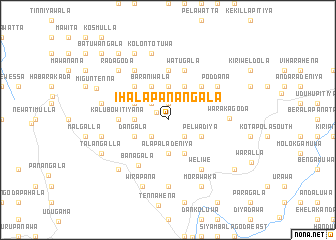 map of Ihalapanangala