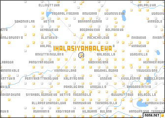 map of Ihala Siyambalewa