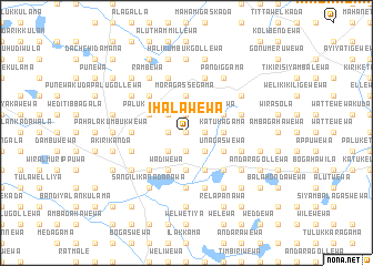 map of Ihalawewa