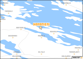 map of Ihamaniemi