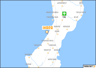 map of Ihara