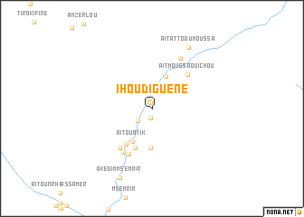 map of Ihoudiguene